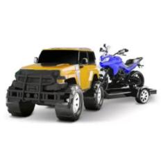 Imagem de Carrinho Jeep Render Force Com Moto 60 Cm 1013 - Roma Brinquedos 78969