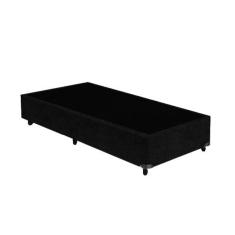 Imagem de Base Box Solteiro Suede Preta - 30x88x188