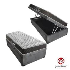 Imagem de Conjunto Cama Box Baú Solteiro + Colchão D33 Solteiro Linha Platinum S