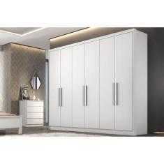 Imagem de Guarda Roupa Casal 6 Portas E 4 Gavetas Rizon/Linea Branco - Novo Hori