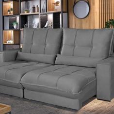 Imagem de Sofá Retrátil E Reclinável Thor - Molas Ensacadas 250 Cm - Decor Lar