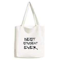 Imagem de Bolsa de lona com citação Best Student Ever Teacher