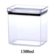 Imagem de Pote Hermético Retangular Empilhável 1300ml para armazenamento de alimentos