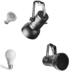 Imagem de Kit 5 Spot Trilho Perfilado Eletro calha Par20 Bulbo OL7