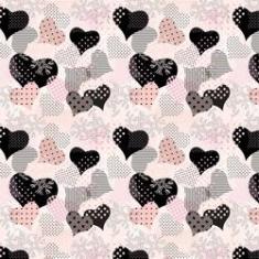 Imagem de Papel de Parede Adesivo Diversos Corações Coloridos Teen