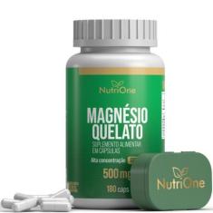Imagem de Magnésio Quelato (Bisglicinato) 180 Caps 500Mg - Nutrione