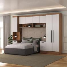 Imagem de Guarda-Roupa Modulado 7 Portas 6 Gavetas 5 Peças Hecol Móveis