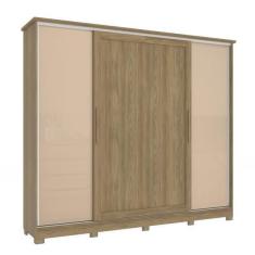 Imagem de Guarda-roupa Casal Kappesberg 4 Portas De Correr 4 Gavetas Ma