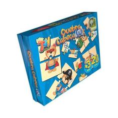 Imagem de Brinquedo Quebra Cabeça 4 Em 1 Em Mdf 20 Peças Urso Feliz +3 Anos Pape