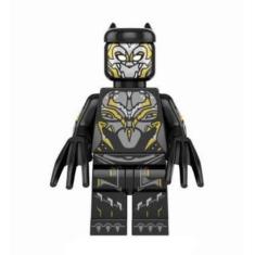 Imagem de Boneco Blocos Montar Pantera Negra Armadura Wakanda Forever - Mega Blo