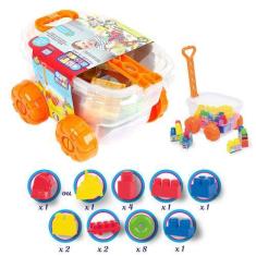 Imagem de Brinquedo Infantil Blocos Coti Block Com Carrinho Cotiplás