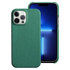 Imagem de Capa de telefone de couro genuíno para iphone 14 13 Pro Max 12 13 mini 12 pro max 11 XR XS MAX 8 plus Capa traseira luxuosa, verde, para iphone 14Pro