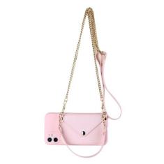 Imagem de Capa de telefone carteira com corrente crossbody portátil para Samsung S22 Note 20 Ultra 10 Lite S20 S21 A21S 51 71 31 41 50 70 12 A32 42 A52 72, rosa, para Samsung A12