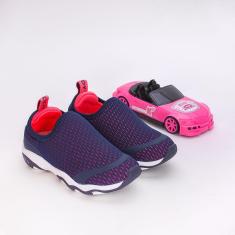 Imagem de Tênis Infantil Kidy Play Com Brinquedo Azul Pink