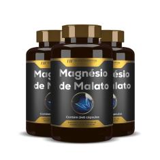 Imagem de 3X magnésio de malato premium 240CAPS hf suplementos