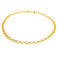 Imagem de Pulseira Feminina de Ouro 18k Portuguesa Elo Português
