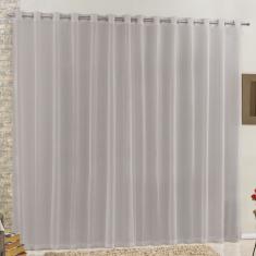 Imagem de Cortina 4 Mts Sala Quarto Voal e Linho para Trilho Suisso 