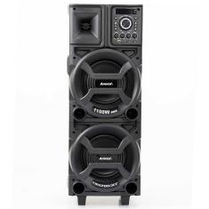 Imagem de Caixa De Som Amvox Bluetooth Aca 1101 Duplo 8 Black - Bivolt