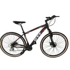 Imagem de Bicicleta Aro 29 Gti Roma Alumínio 27v K7 Freio Disco Mecânico Suspensão Dianteira Pneus Faixa Bege-Unissex