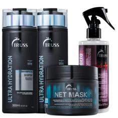 Imagem de Kit TRUSS Ultra Hydration Net Mask Reconstrutor (4 Produtos)