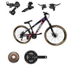 Imagem de Bicicleta Aro 26 Vikingx Tuff 25 Cambio Shimano Traseiro Dianteiro / T