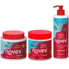 Imagem de Ativador De Cachos + Manteiga Modeladora + Gelatina Novex Meus Cachos