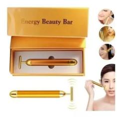 Imagem de Aparelho Massageador Harmonização Facial Anti Rugas Olheiras Ouro 24K