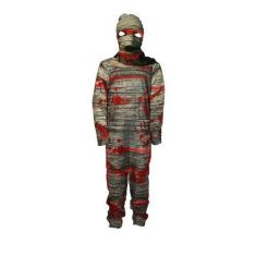 Imagem de Fantasia Múmia Infantil de Halloween Zumbi Longa Com Gorro - Fantasias
