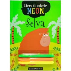 Imagem de Livro - Livro de Colorir Neon: Selva