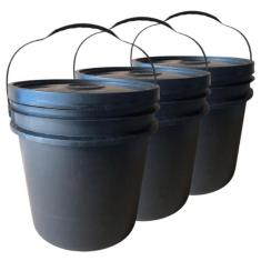 Imagem de Balde 16L Para Massinha - 3 Pçs