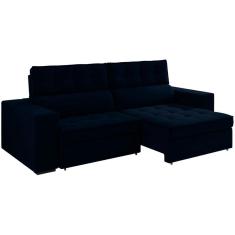 Imagem de Sofa Retratil E Reclinavel 3 Lugares 246 Cm Evidence Sl 948 Veludo Moll Sl 948
