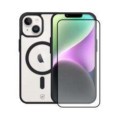 Imagem de Kit Capa Magsafe Preta E Pelicula Coverage 5D Pro Preta Para Iphone 12 Pro Max - Gshield