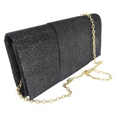 Imagem de Bolsa feminina tiracolo clutch brilho carteira de mão luxo-Feminino