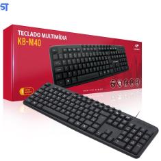 Imagem de Teclado USB Multimidia KB-M40BK Preto C3Tech