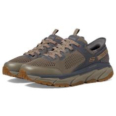 Imagem de Skechers Tênis masculino D'lux Journey Hands Free Slip-in, Bronzeado/carvão, 38