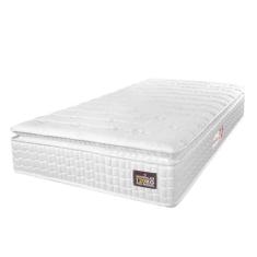 Imagem de Colchão Solteiro Espuma D33 Vangogh Pillow Top 88x188x29cm Branco Hellen - Suporta até 120kg por Pessoa