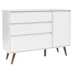 Imagem de Cômoda Infantil Com Porta Retro Clean  Acetinado Eco Wood - Matic