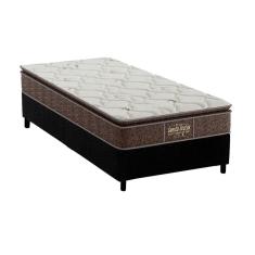 Imagem de Cama Box Solteiro: Colchão Ortopédico Probel Guarda Costas Extra Firme + Base crc Suede Black(88x188)