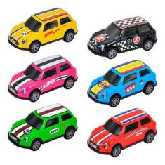 Imagem de Kit 6 Carrinhos Hot Carros Miniatura Fricção Metal Dm Toys