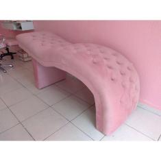 Imagem de Maca Mesa Cama Rosa Para Salão Beleza Estética Facial Cílios Massagem Limpeza De Pele - Leartam Móveis 