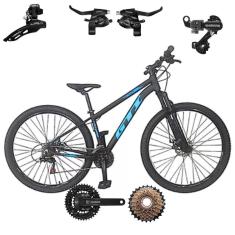 Imagem de Bicicleta Aro 29 Gti Roma Bike 21v Index Alumínio Freio a Disco Suspensão Componentes Shimano-Unissex
