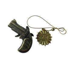 Imagem de Kit Acessórios de Fantasia Pirata Infantil  arminha + colar - Blook, A