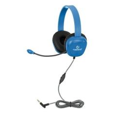 Imagem de Egghead® Fone de ouvido infantil premium resistente com microfone unidirecional, cabo Tri-Shield resistente à mastigação, almofadas acolchoadas e faixa de cabeça ajustável