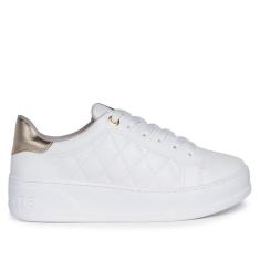 Imagem de Tênis Feminino Via Marte Flatform Matelassê Branco-Feminino