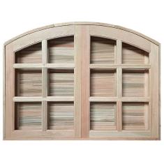 Imagem de Janela de Abrir / Abrir em Arco de Madeira Padrão Cedro Batentes de 10 cm Esquadrias Longo - 1.00 (l) X 1.20 (a)