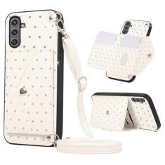 Imagem de Furill Capa de telefone para Samsung Galaxy S23 FE 5G capa carteira com alça de ombro transversal suporte de couro suporte magnético para cartão de crédito acessórios para celular S 23 EF S23FE 23S