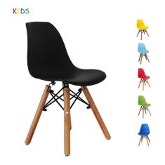 Imagem de Cadeira Infantil Quarto Kids Eames pés de madeira