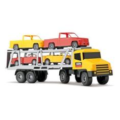 Imagem de Brinquedo Caminhão Cegonheira C/ 4 Carros - Silmar