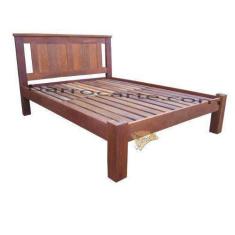 Imagem de Cama De Casal Living Em Madeira Demolição - Cód 1061 - Barrocarte