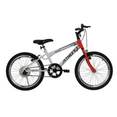 Imagem de Bicicleta Evolution Aro 20 Guidão Down Hill e Pedal De Nylon Athor Branco c- Vermelho